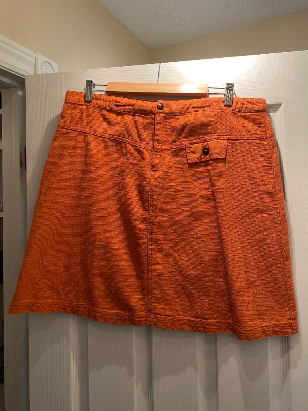 Burnt Orange A-Line Skirt